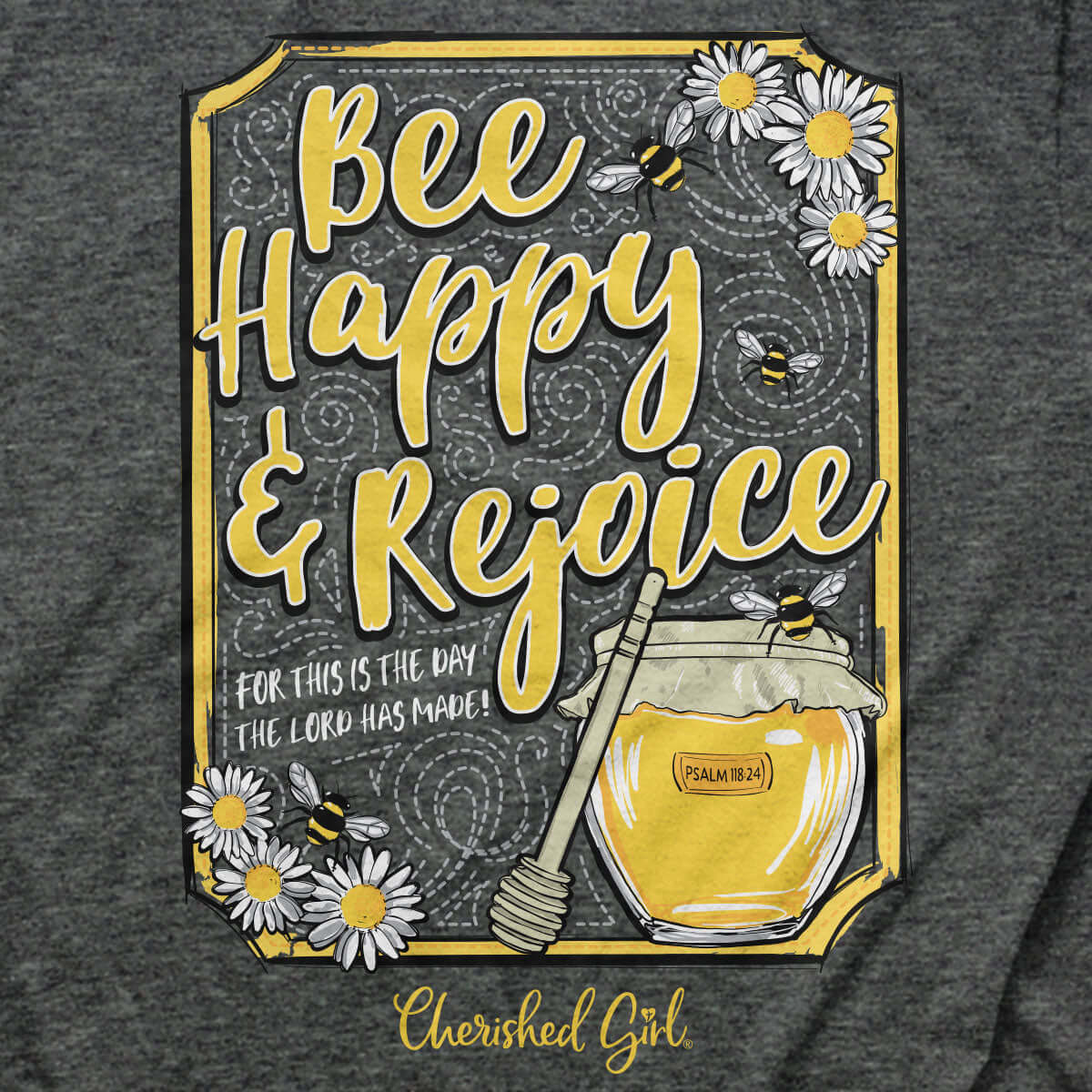 Cherished Girl Womens T-Shirt Be Happy