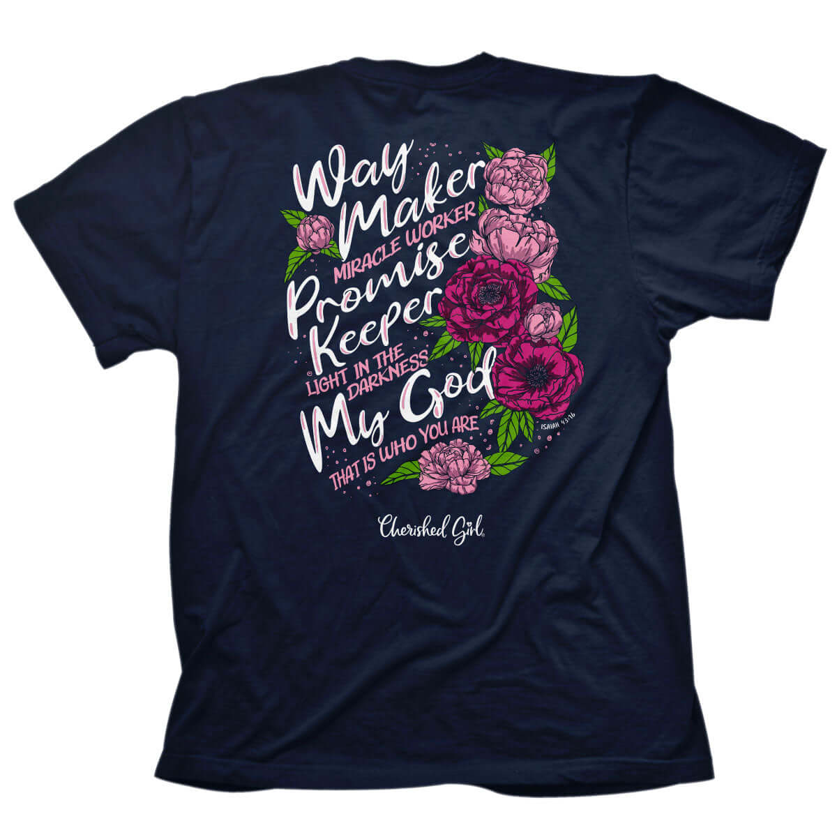 Cherished Girl Womens T-Shirt Miracle Worker