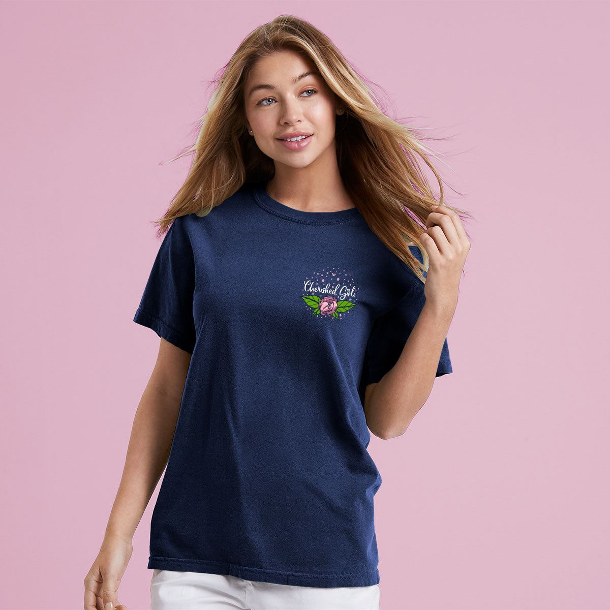 Cherished Girl Womens T-Shirt Miracle Worker