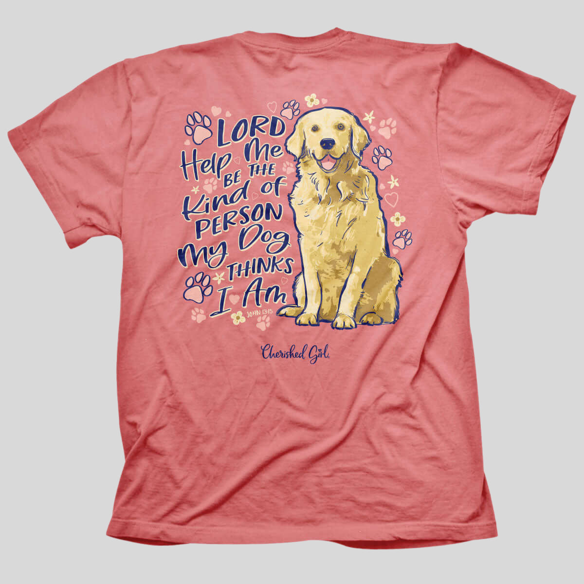 Cherished Girl Womens T-Shirt My Dog