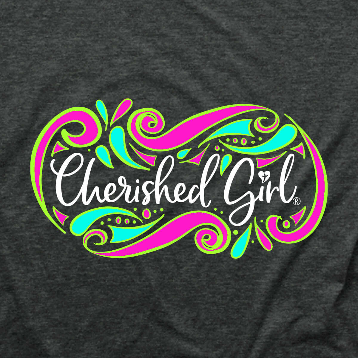 Cherished Girl Womens T-Shirt Walk By Faith