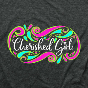 Cherished Girl Womens T-Shirt Walk By Faith