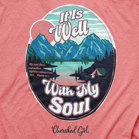 Cherished Girl Womens T-Shirt It Is Well