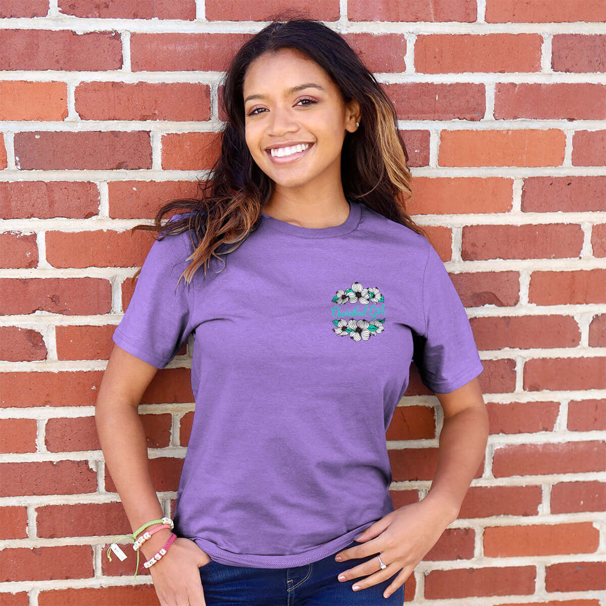 Cherished Girl Womens T-Shirt Rescued