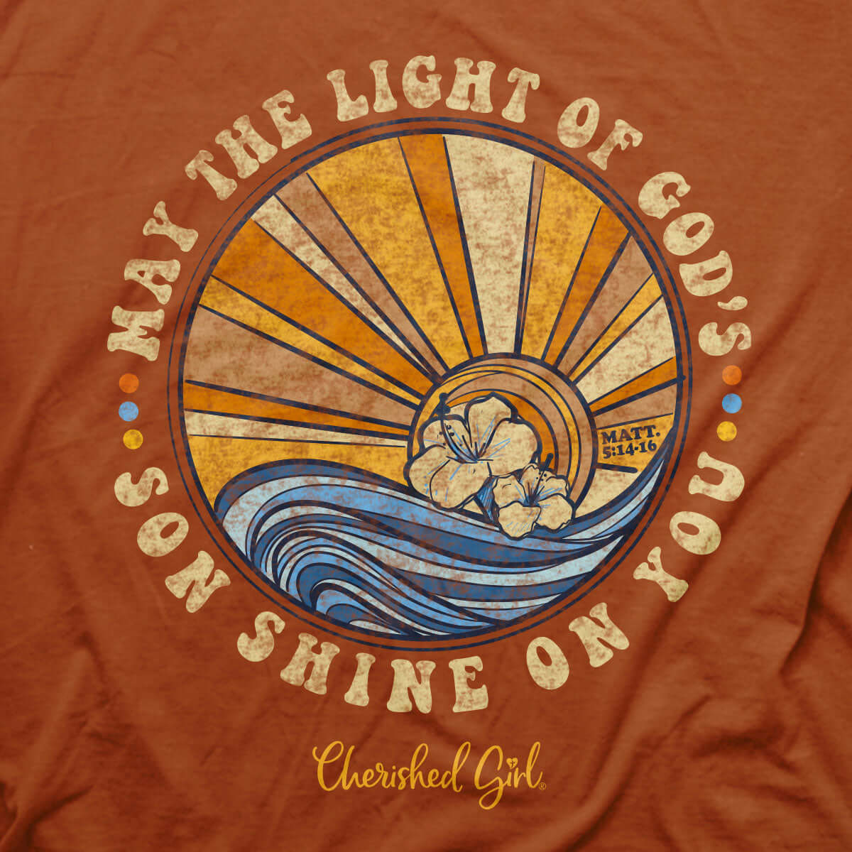 Cherished Girl Womens T-Shirt Son Shine