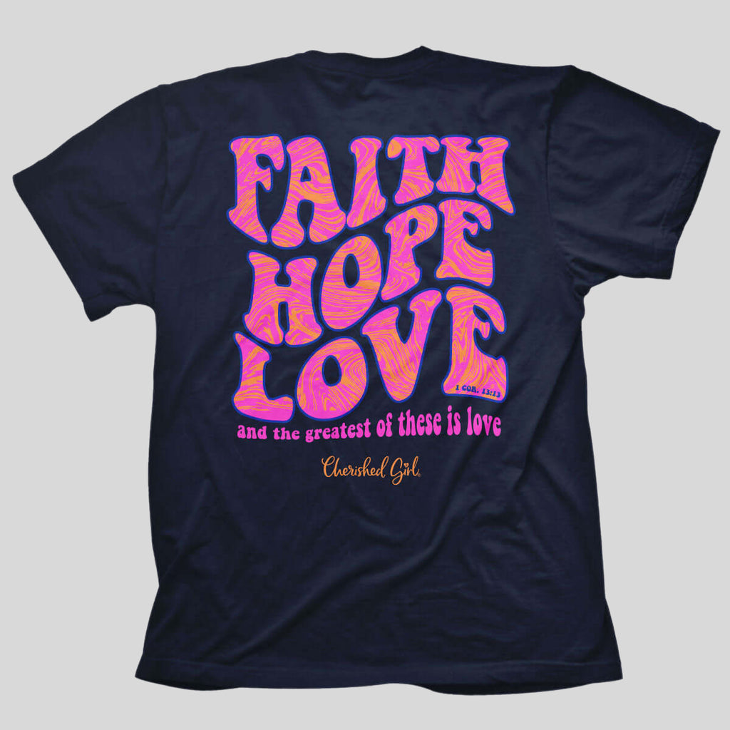 Cherished Girl Womens T-Shirt Groovy