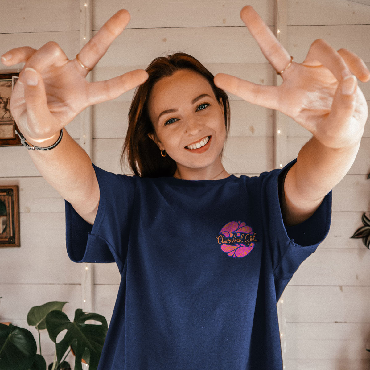 Cherished Girl Womens T-Shirt Groovy