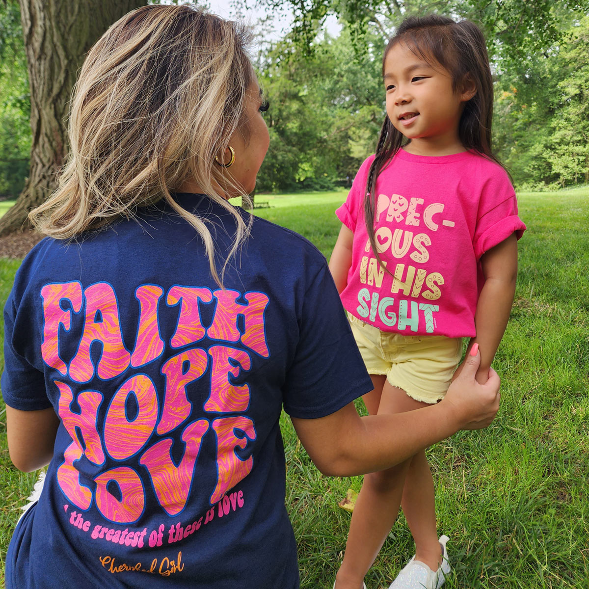 Cherished Girl Womens T-Shirt Groovy