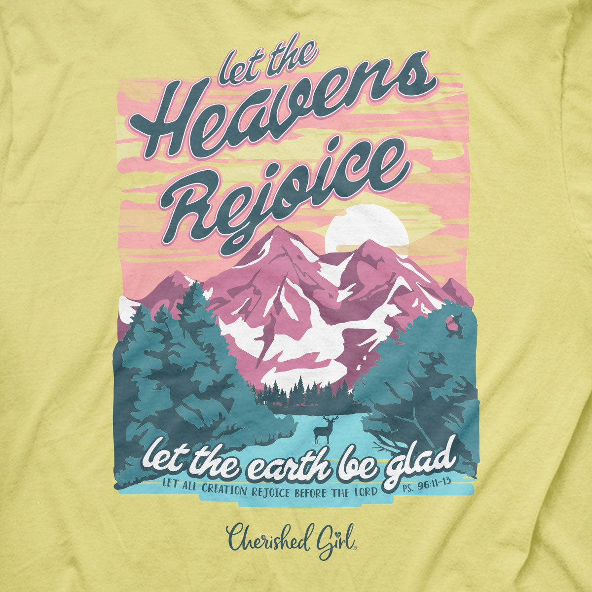 Cherished Girl Womens T-Shirt Heavens Rejoice