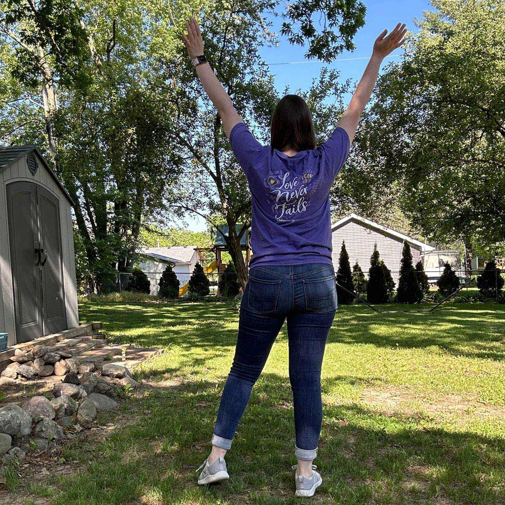 Cherished Girl® Womens T-Shirt Love Never Fails