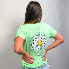 Cherished Girl Womens T-Shirt Wildflowers