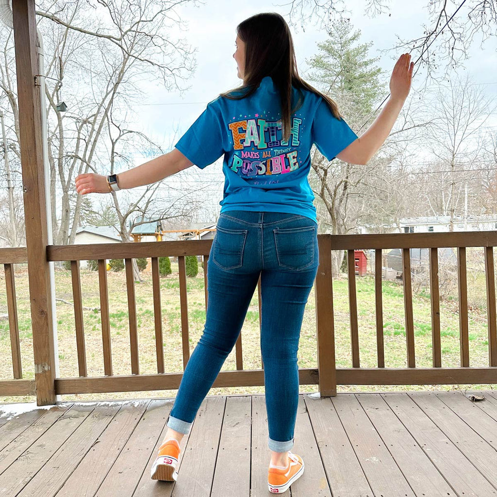 Cherished Girl Womens T-Shirt All Things Possible