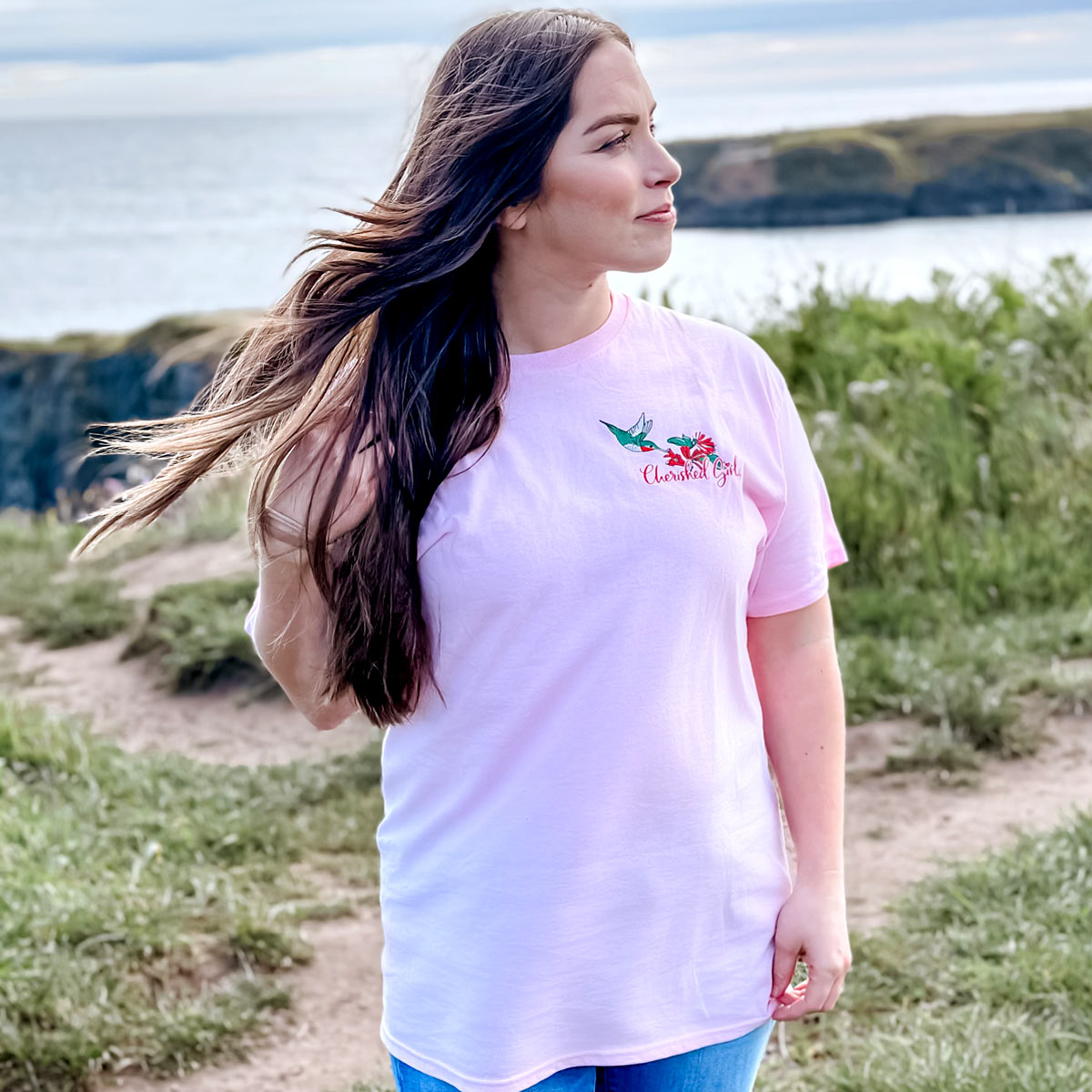 Cherished Girl Womens T-Shirt I'll Fly Away