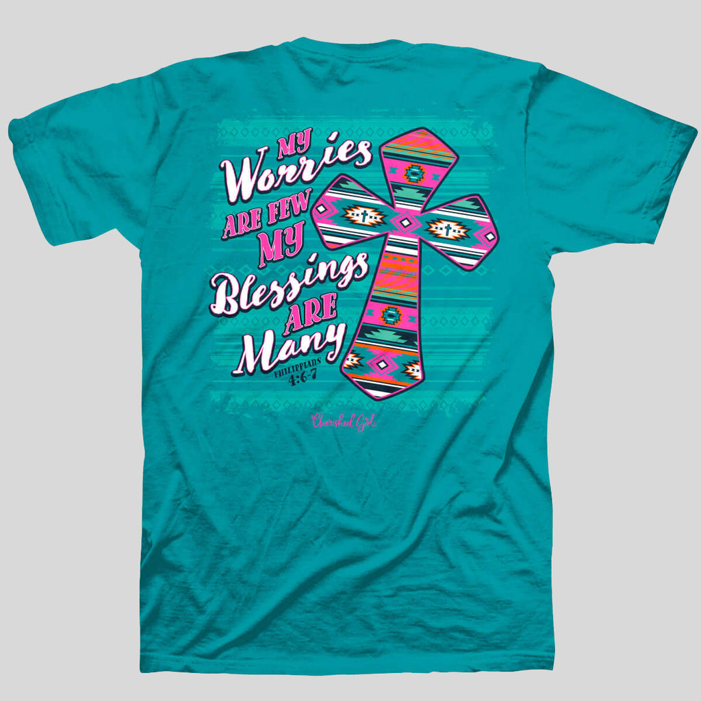 Cherished Girl Women's 'Light Of Mine' T-Shirt - Navy, 100% Cotton, Inspirational Christian Tee