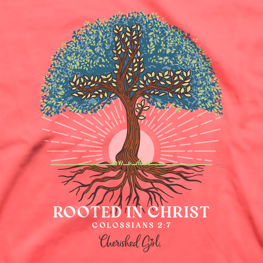 Cherished Girl Womens T-Shirt Rooted In Christ