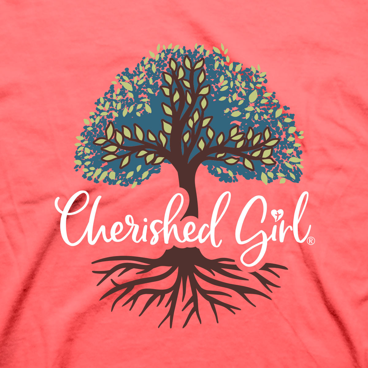 Cherished Girl Womens T-Shirt Rooted In Christ