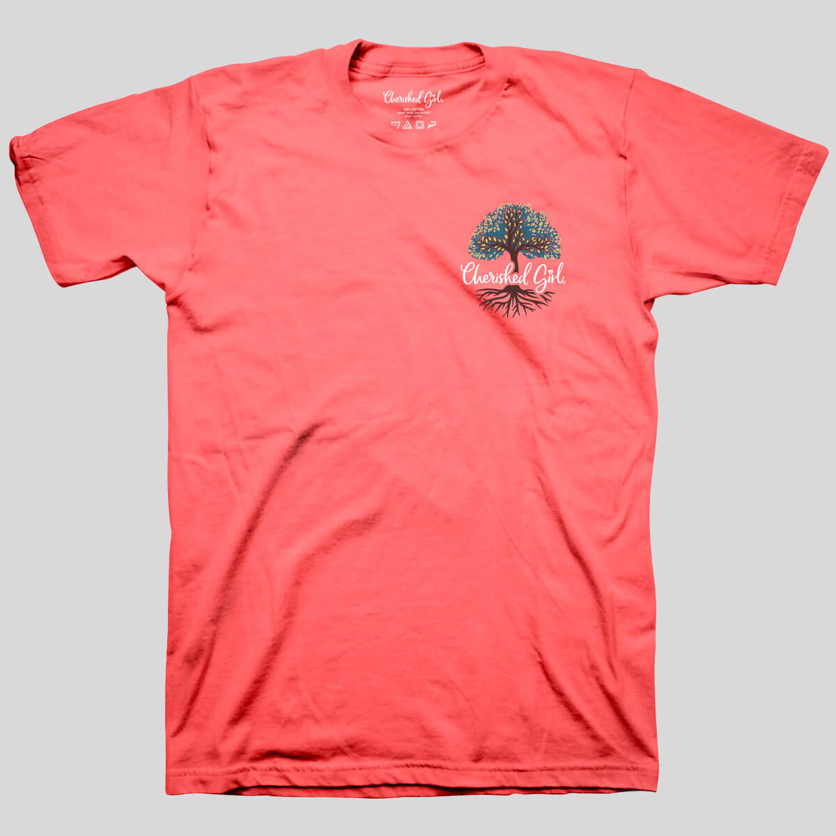 Cherished Girl Womens T-Shirt Rooted In Christ Secondary image