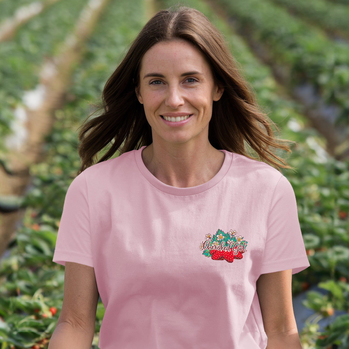 Cherished Girl Womens T-Shirt Berry Much