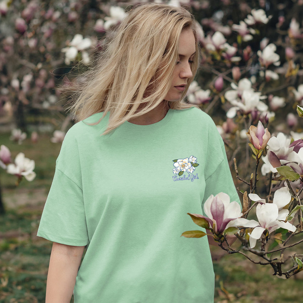 Cherished Girl Womens T-Shirt Amazing Grace