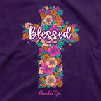 Cherished Girl Womens T-Shirt Blessed