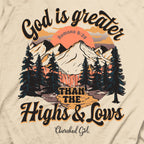 Cherished Girl Womens T-Shirt God Is Greater