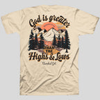 Cherished Girl Womens T-Shirt God Is Greater