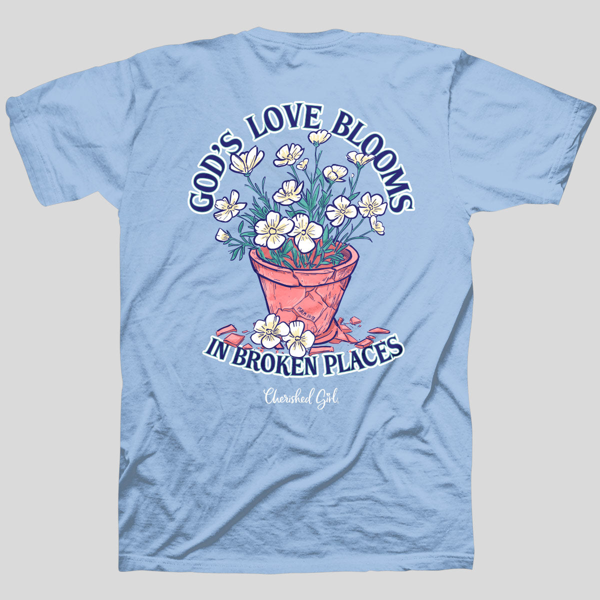 Cherished Girl Womens T-Shirt Blooms Main image