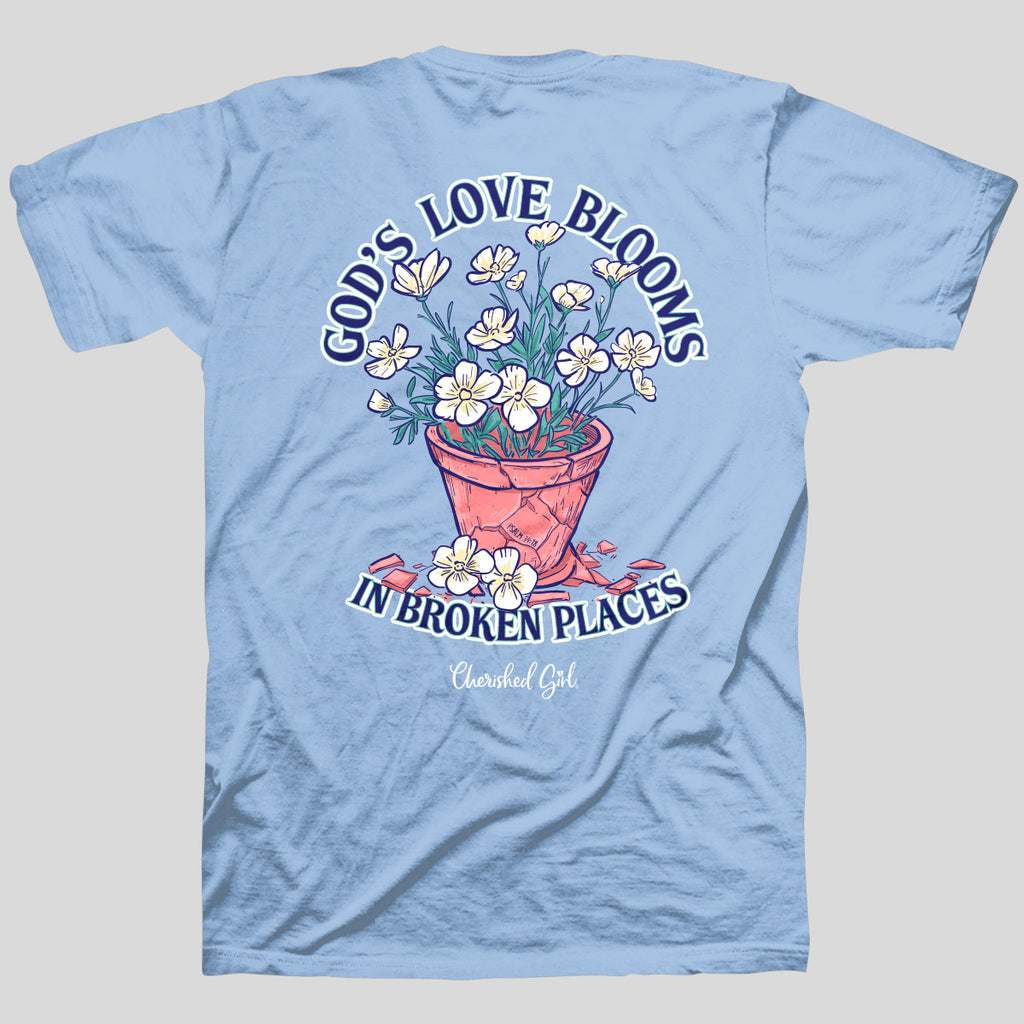 Cherished Girl Womens T-Shirt Blooms