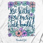 Cherished Girl Womens T-Shirt Live Justly