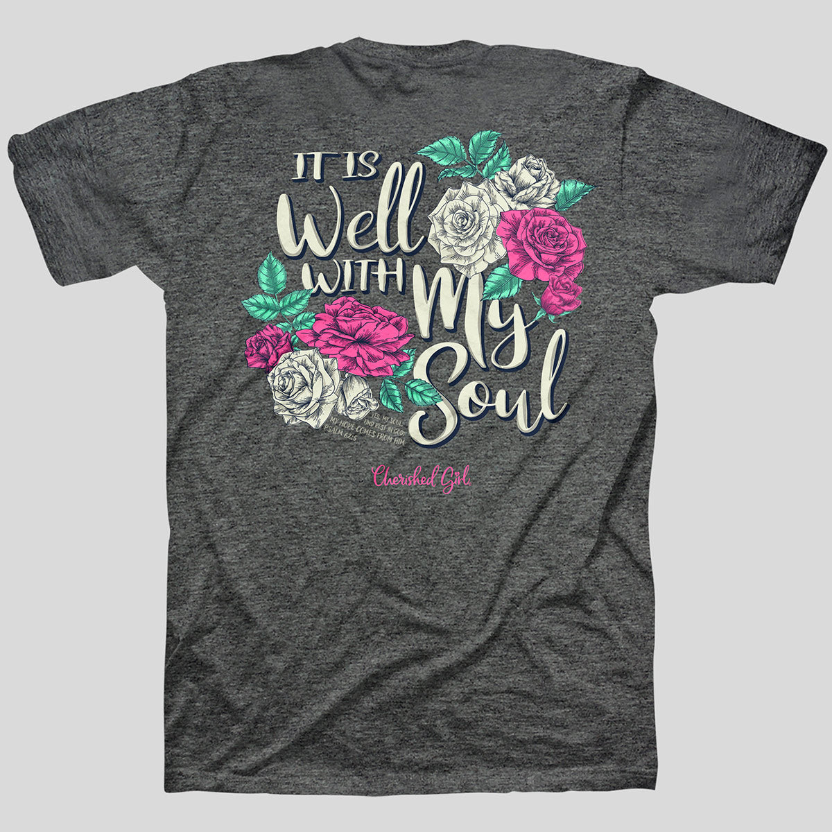 Cherished Girl Womens T-Shirt It Is Well With My Soul Main image