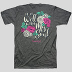 Cherished Girl Womens T-Shirt It Is Well With My Soul