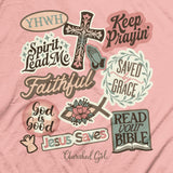 Cherished Girl Womens T-Shirt Stickers