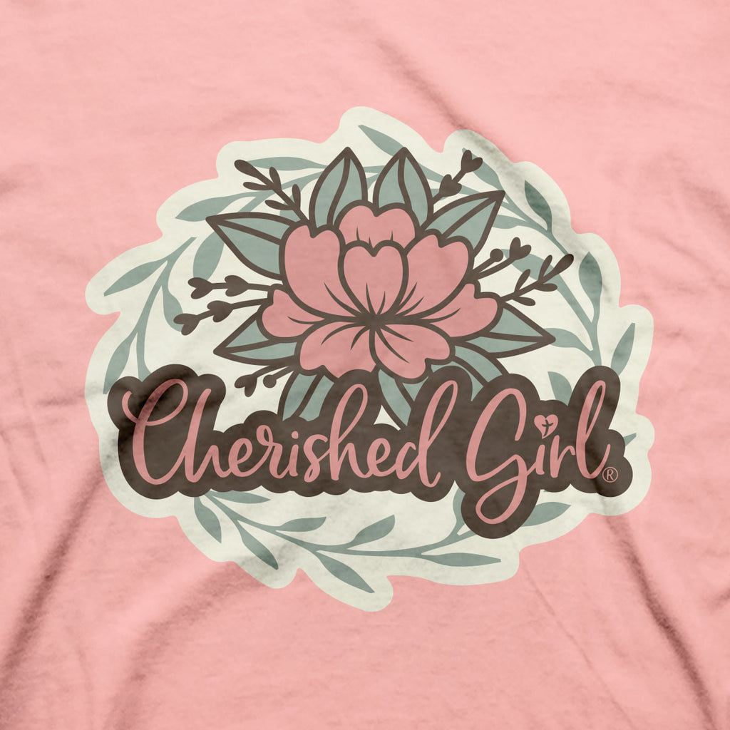 Cherished Girl Womens T-Shirt Stickers