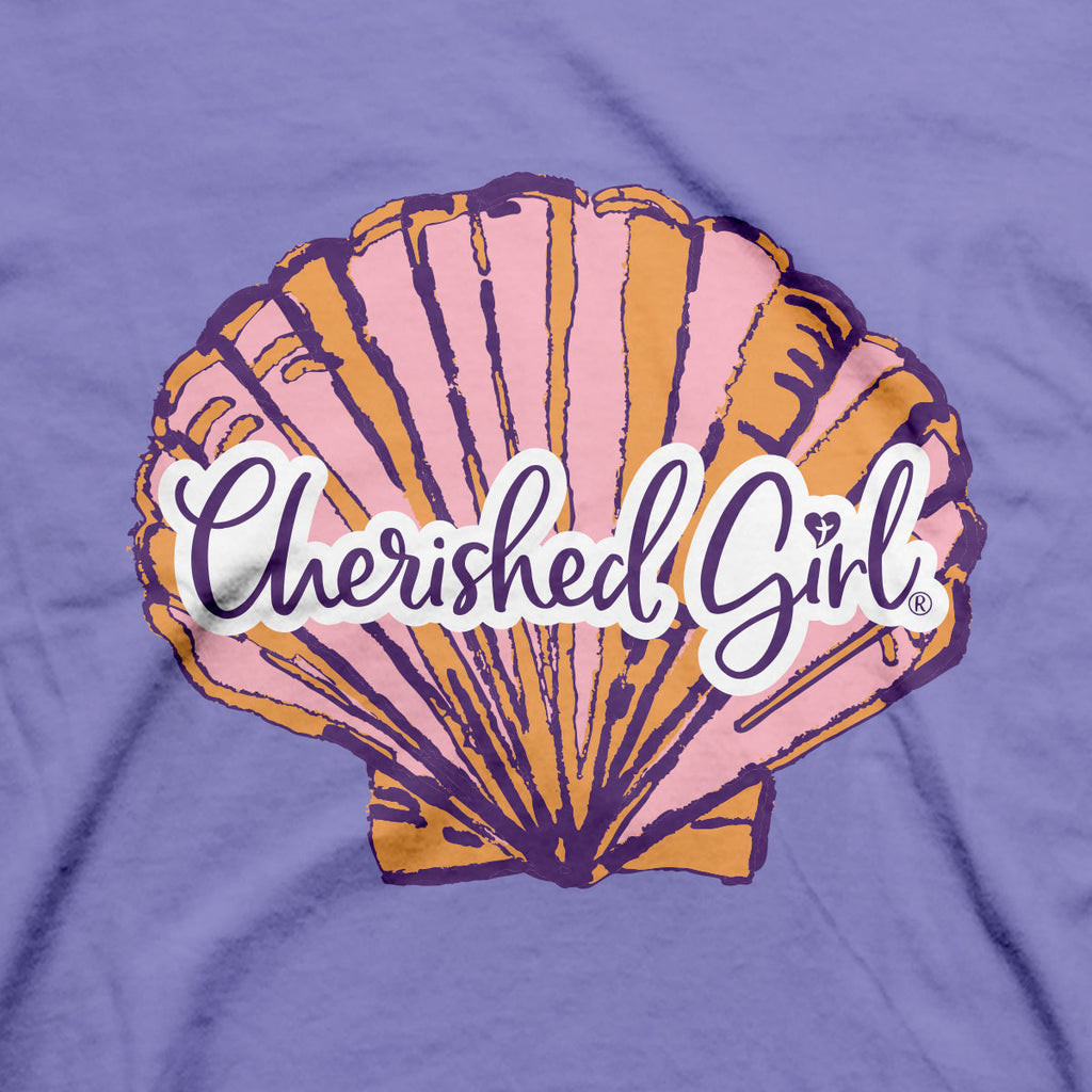 Cherished Girl Womens T-Shirt Amazing Grace Shells