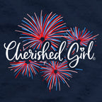 Cherished Girl Womens T-Shirt God Bless America