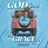 Cherished Girl Womens T-Shirt God Shed His Grace