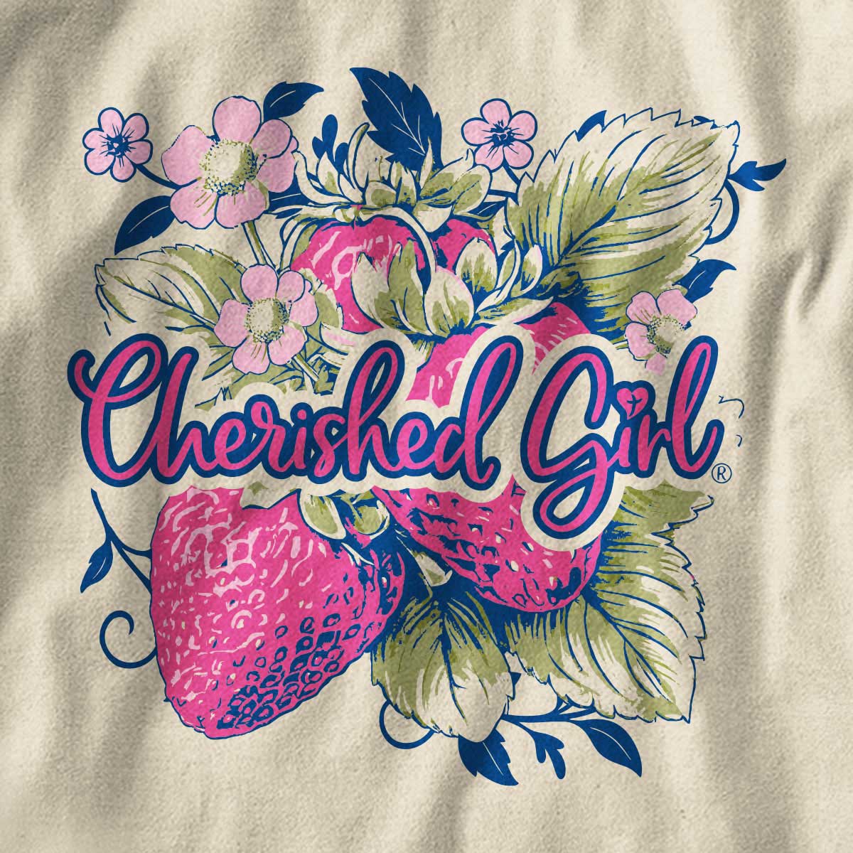 Cherished Girl Womens T-Shirt Tis So Sweet Berries