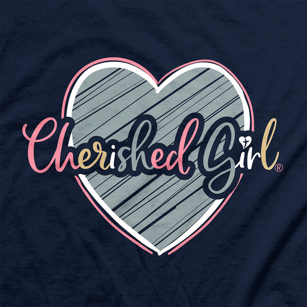 Cherished Girl Womens T-Shirt Happy Is She