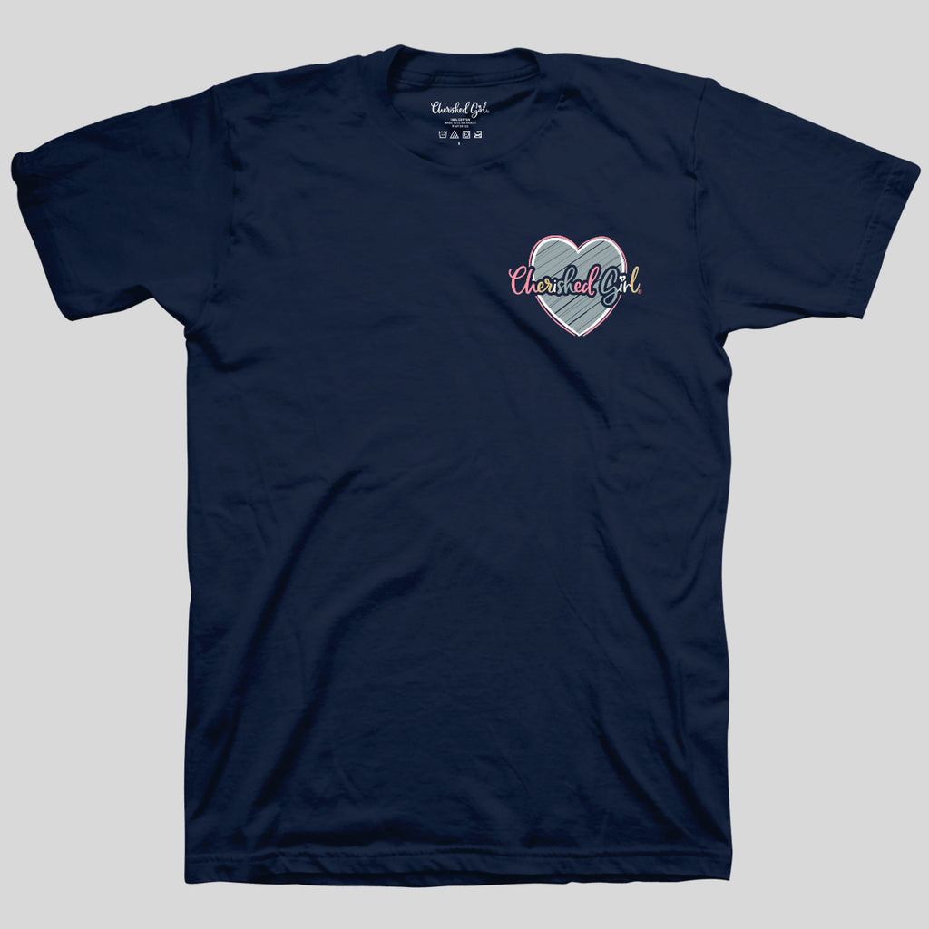 Cherished Girl Womens T-Shirt Happy Is She