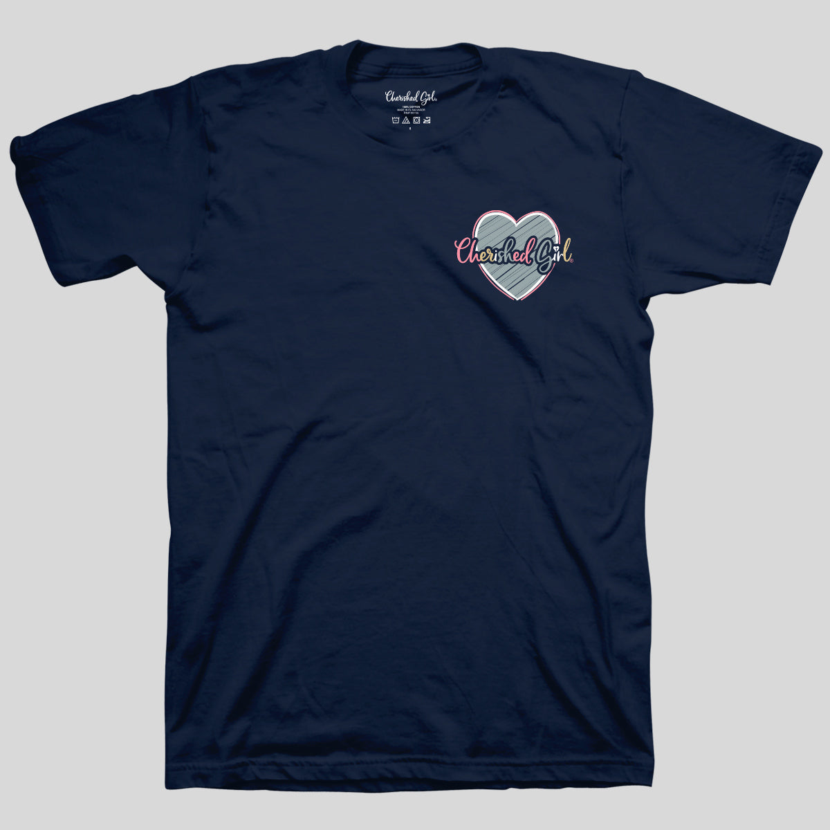 Cherished Girl Womens T-Shirt Happy Is She