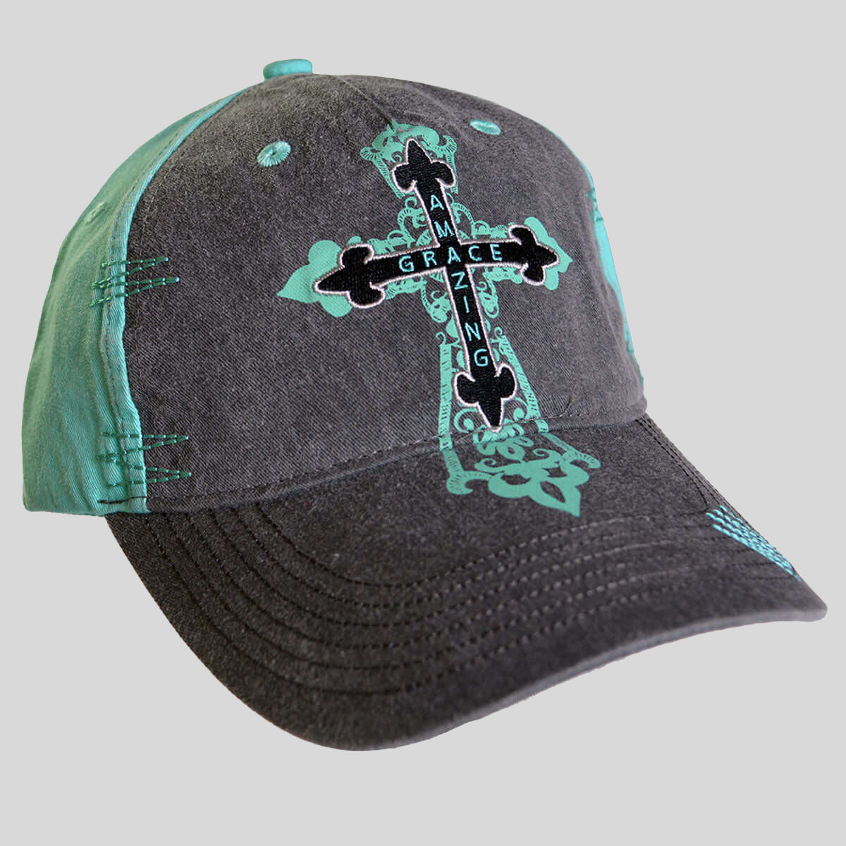 Cherished Girl Womens Cap Amazing Grace Cross Main image