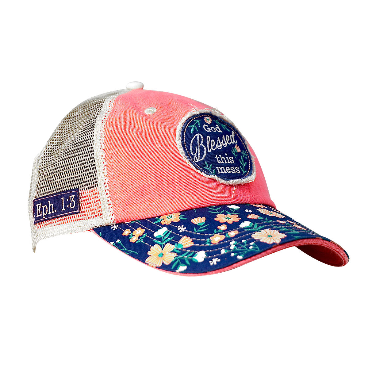 Cherished Girl Womens Cap God Blessed Floral