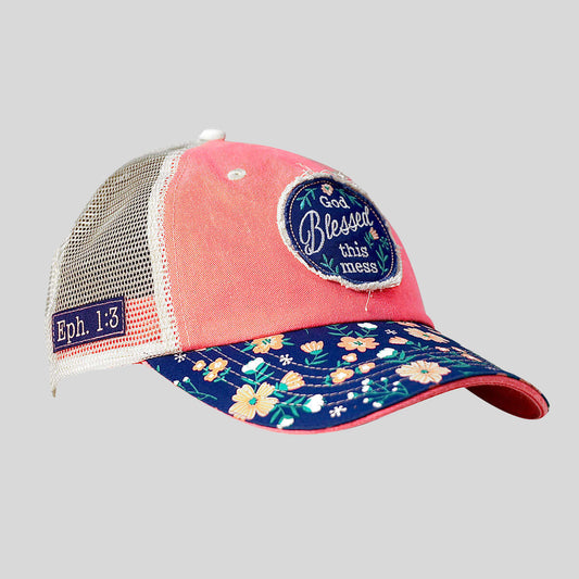 Cherished Girl Womens Cap God Blessed Floral