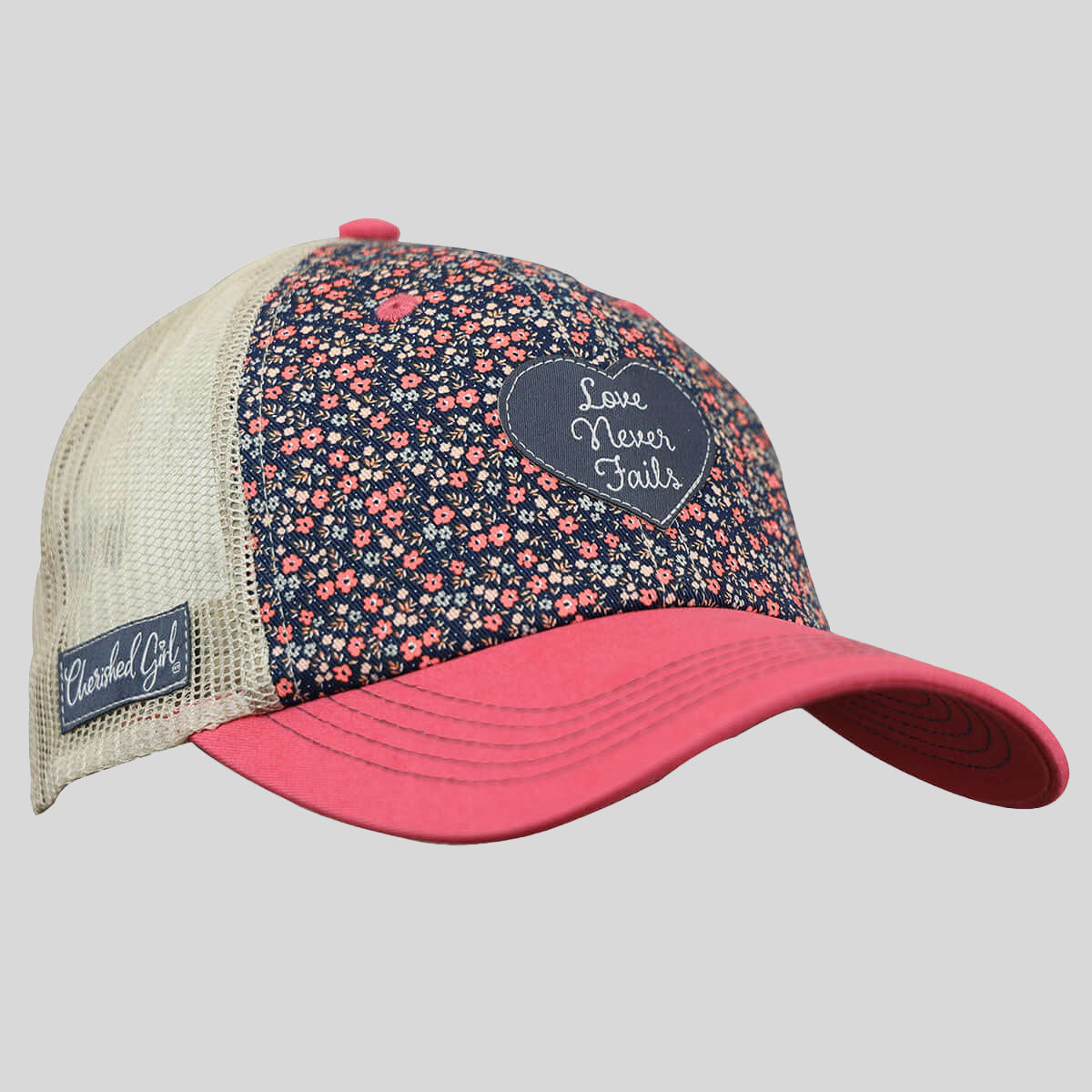 Cherished Girl Womens Cap Love Never Fails Floral Main image