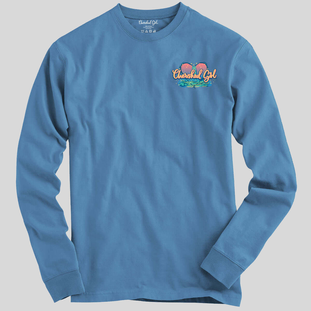 Cherished Girl Womens Long Sleeve T-Shirt Overflowing Love