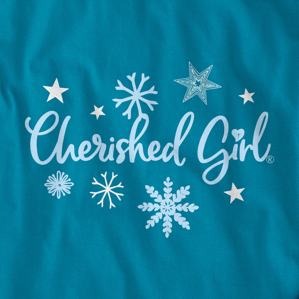 Cherished Girl Womens Long Sleeve T-Shirt Snowflake
