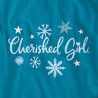 Cherished Girl Womens Long Sleeve T-Shirt Snowflake
