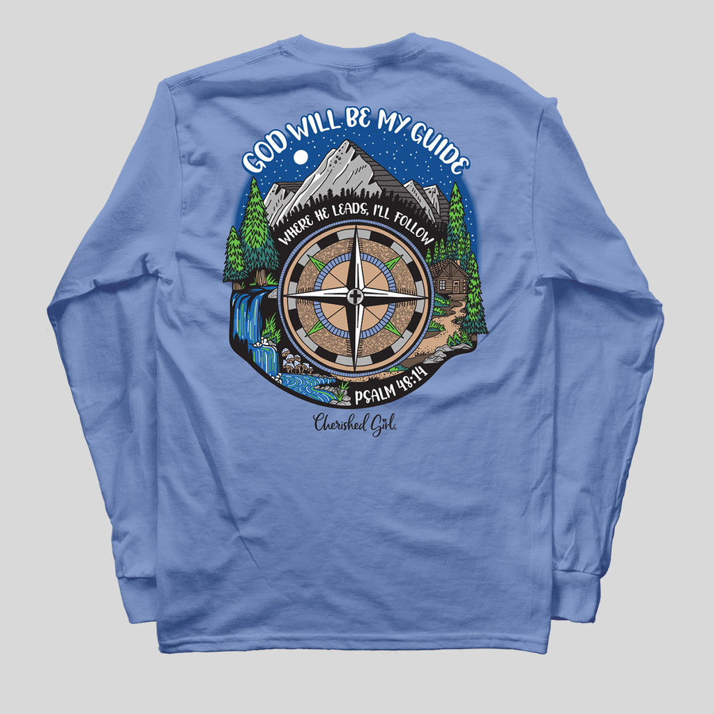 Cherished Girl Womens Long Sleeve T-Shirt Compass