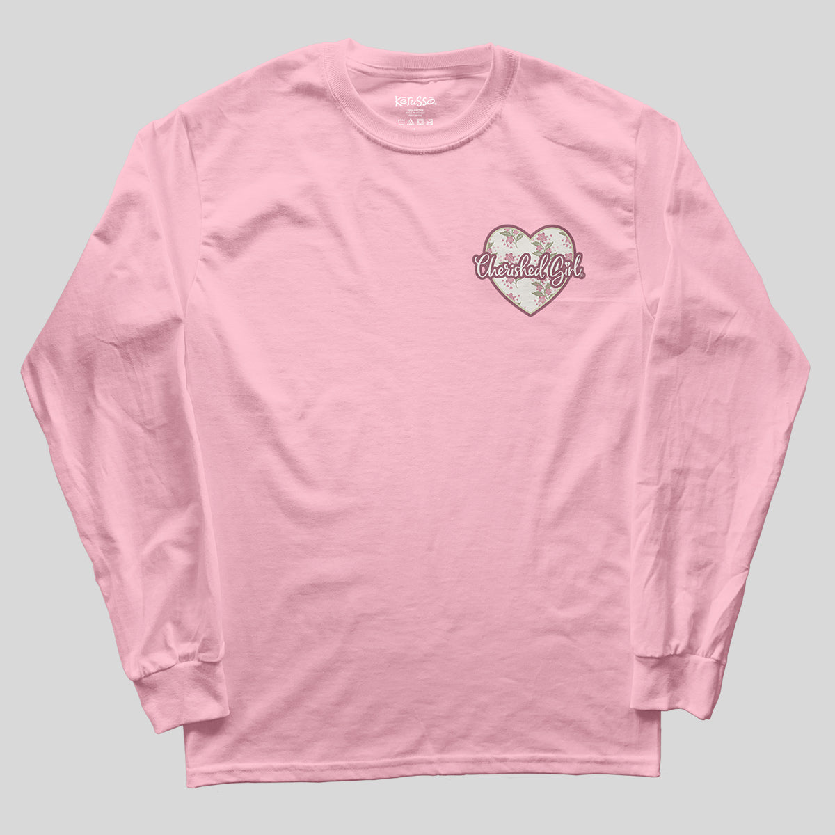 Cherished Girl Womens Long Sleeve T-Shirt Love Like Jesus