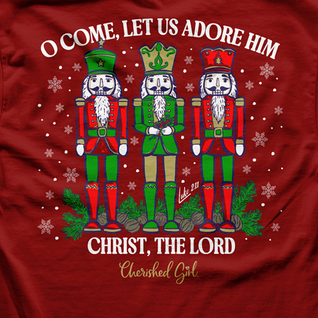 Cherished Girl Womens Long Sleeve T-Shirt Nutcracker